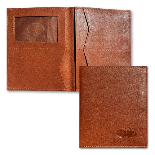 Big Skinny Full Leather RFID Blocking Hipster Bifold, Cognac2