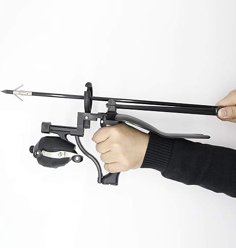 Caza al aire libre pesca tirachinas tiro con arco flecha disparo munición bolas multifunción catapulta tirachinas con carrete de pesca, cepillo de