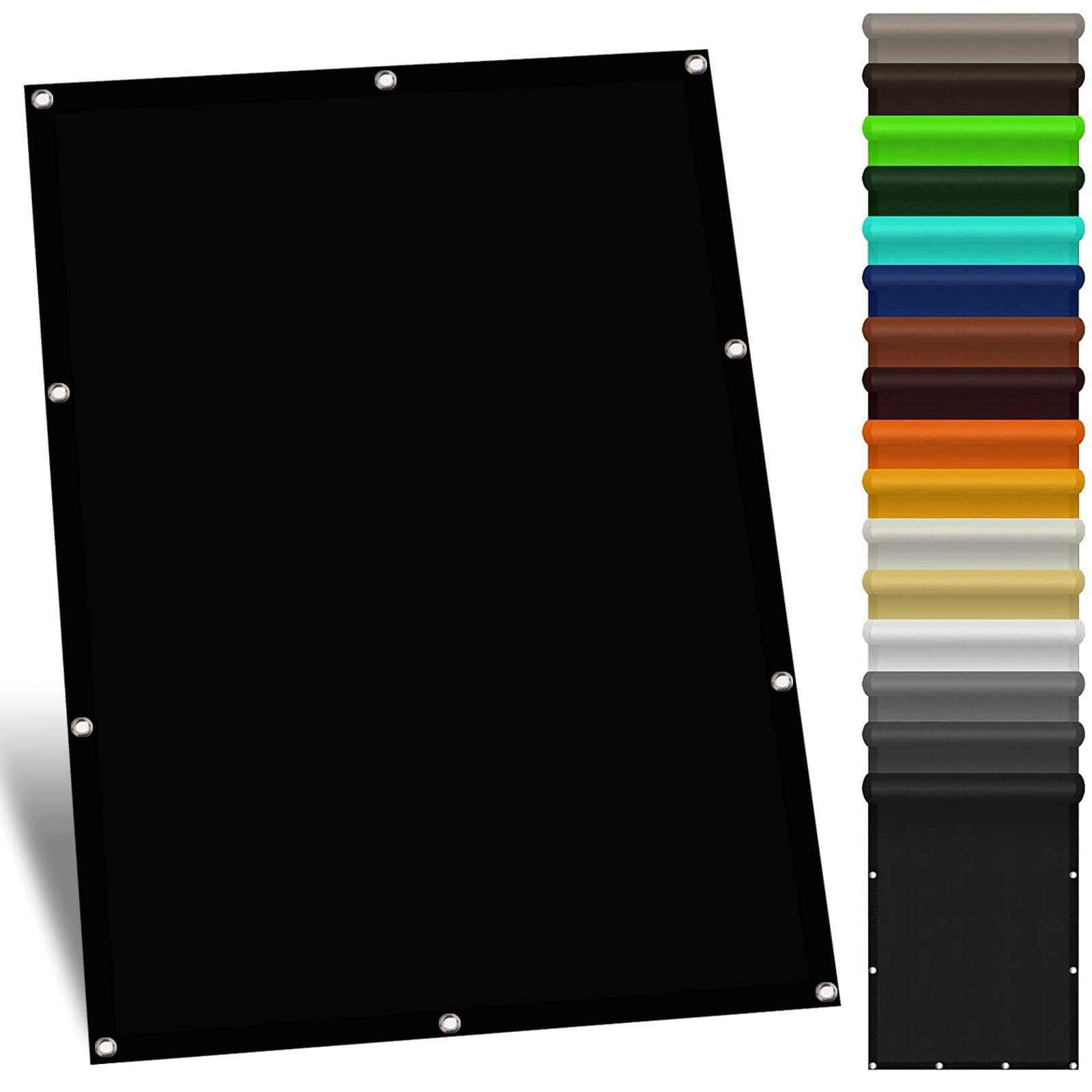Wodoodporny żagiel przeciwsłoneczny 1.2 x 3.4 m Parasol ogrodowy, Zadaszenie markizy ogrodowej z filtrem przeciwsłonecznym Wodoodporny poliester PES do szklarni, patio, basenu, roślin, Czarny