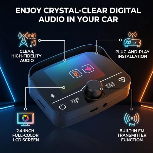 Radio Dab para Coche CCYLEZ para Eliminar Interferencias con Bluetooth Manos Libres 4