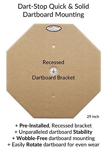 Dart-Stop 29 inch Tan Octagon Pro Dart Board Backboard | Wall Protector | Dartboard Surround
