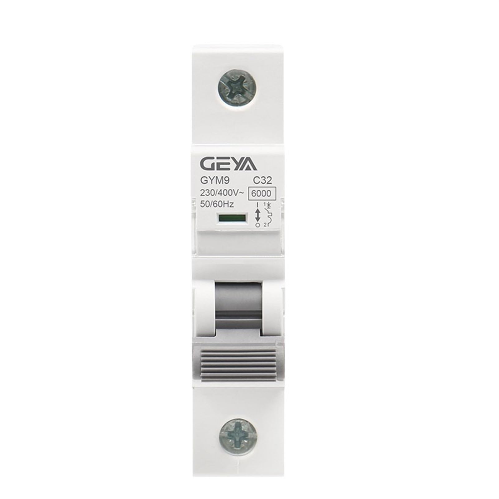 Tbzoqaid 50A Gym9 1P Mcb 6A-63A Din Rail 220V 400V Circuit Breaker Ac Type 6Ka Breaking Capacity C Curve(50A)