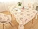 HIGHFLY Tablecloth,Vintage Flower Decorative 55x55 Inch Square Linen Table Cloth,Printed Pattern Washable Table Cloth Dinner Kitchen Home Decor - Multi Colors & Sizes