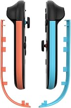 Genérico Para Switch 2 para Joy-Con Controladores Izquierdo y Derecho Tiras Decorativas, Acentos de Manija para Switch 2 para Joy-Coy Controladores de juegos (Izquierda Naranja Derecha Azul)