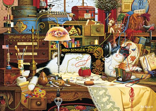 Schmidt Spiele 59993 Charles Wysocki, Maggie The Chaotin, Puzzle de 1000 Piezas, Multicolor, Talla...