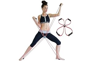 Core Cross Workout Pilates Reformer Exercise Resistance Cords Loop Tube Bands