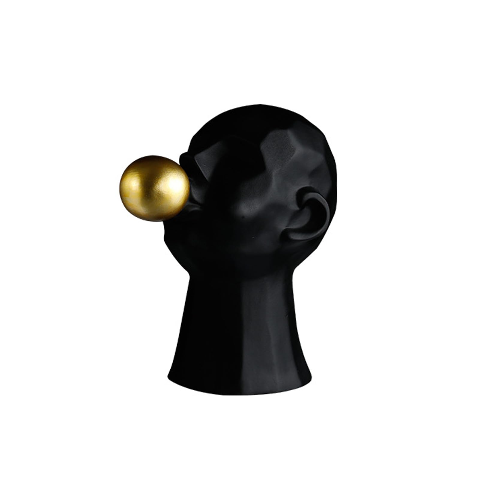 Tauzveok Sculptures decoration, modern abstract art deco sculpture, deco figures, decoration items for living room bedroom office table decoration,Black D