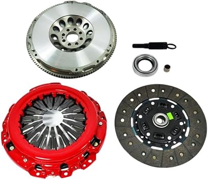 EFORTISSIMO Stage 2 Clutch Kit With Chromoly Flywheel for Infiniti G35 03-07 Coupe, Nissan 350Z 03-06 VQ35DE - 385 HP with 359 ft/lbs Torque Capacity - Precise Fit - Offers