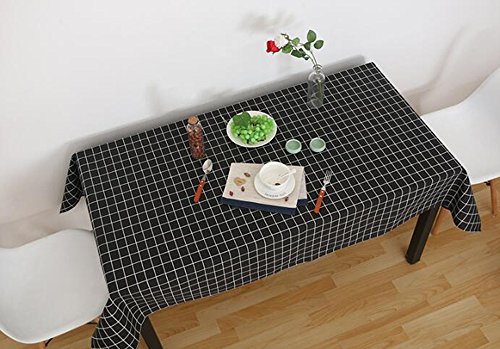 Xmmll Tovaglia di lino e cotone semplice Pastoral