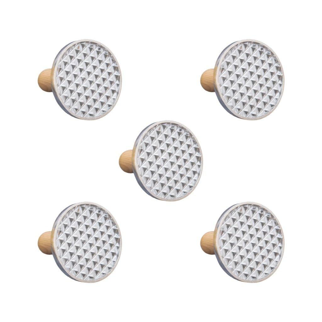 Juego de 5 moldes de metal para galletas con asa, molde de pan de jengibre con diamante, mediano