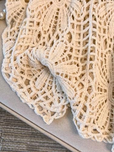Image of MakeMeChic Women's Plus Size Crochet Boho Tops Summer Vacation Beach Cover Ups Sweater