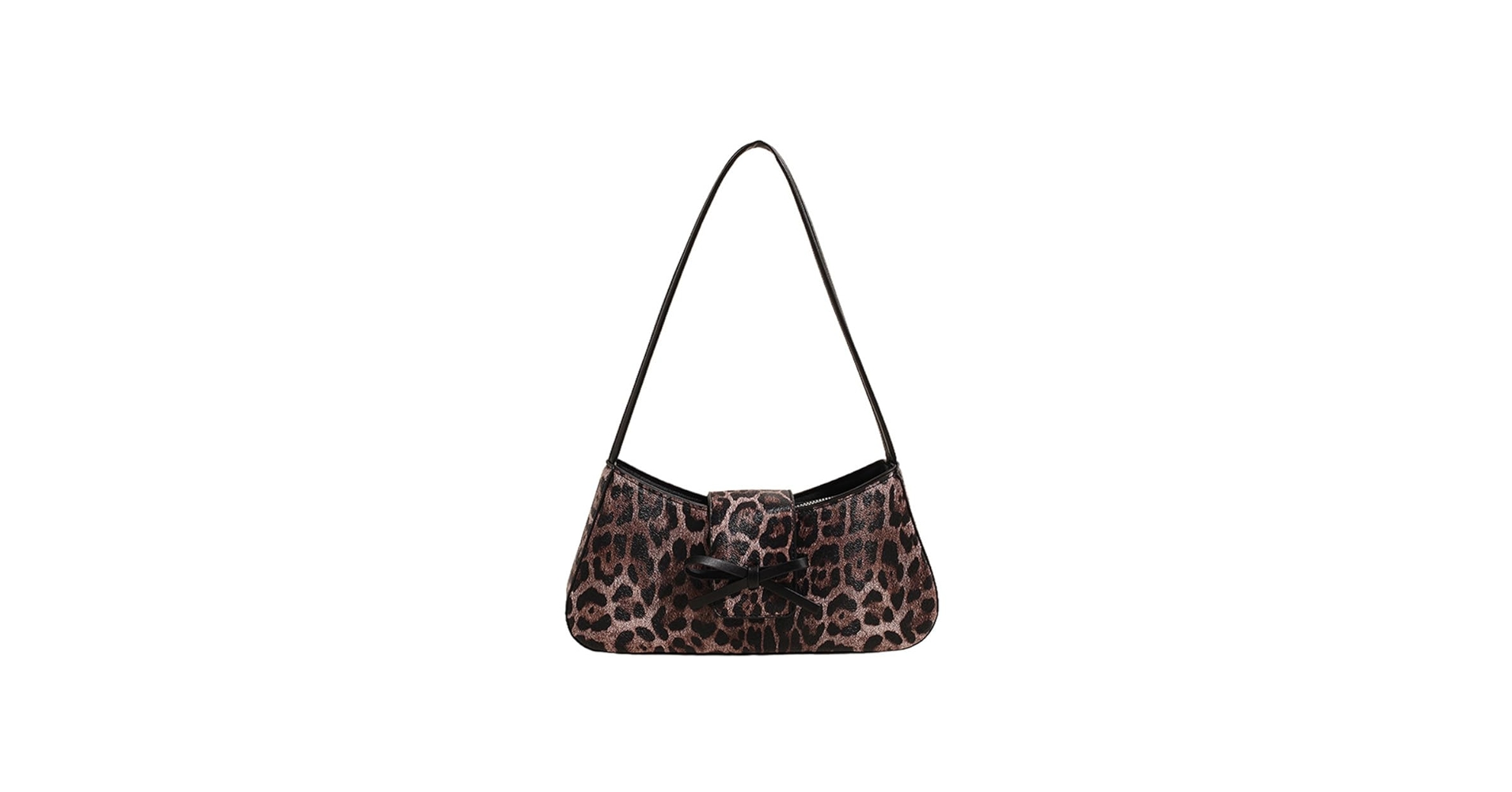 Amazon.com: Leopard Print Shoulder Bag with Bowknot Y2k