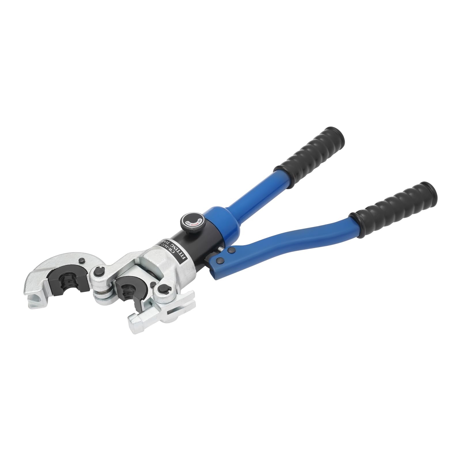 Pince à Sertir Professionnelle Tuyaux avec 7 V-Mâchoires, V Pince à Sertir Hydraulique avec Tête Rotative à 180°,Pression de Travail Max. 80 kN, V12/14/15/16/18/22/28, pour Tuyaux en Cuivre