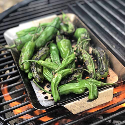 Yukon Glory Set of 3 Professional Barbecue Mini Grilling Basket Set, Heavy Duty Stainless Steel Perforated Grill Baskets for Grilling Veggies, Seafood, and More - Thumbnail 2