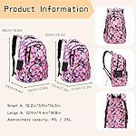 Bansusu Geometric Print Kids Backpack for Girls Boys School Bag Bookbags - Image 3