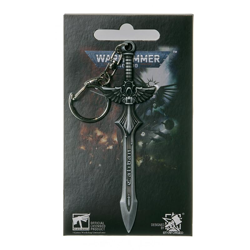 Image of Starforged Warhammer 40000 Thunderhammer & Thunderhead KeyChain Space Marines Astartes WH40 Jewelry