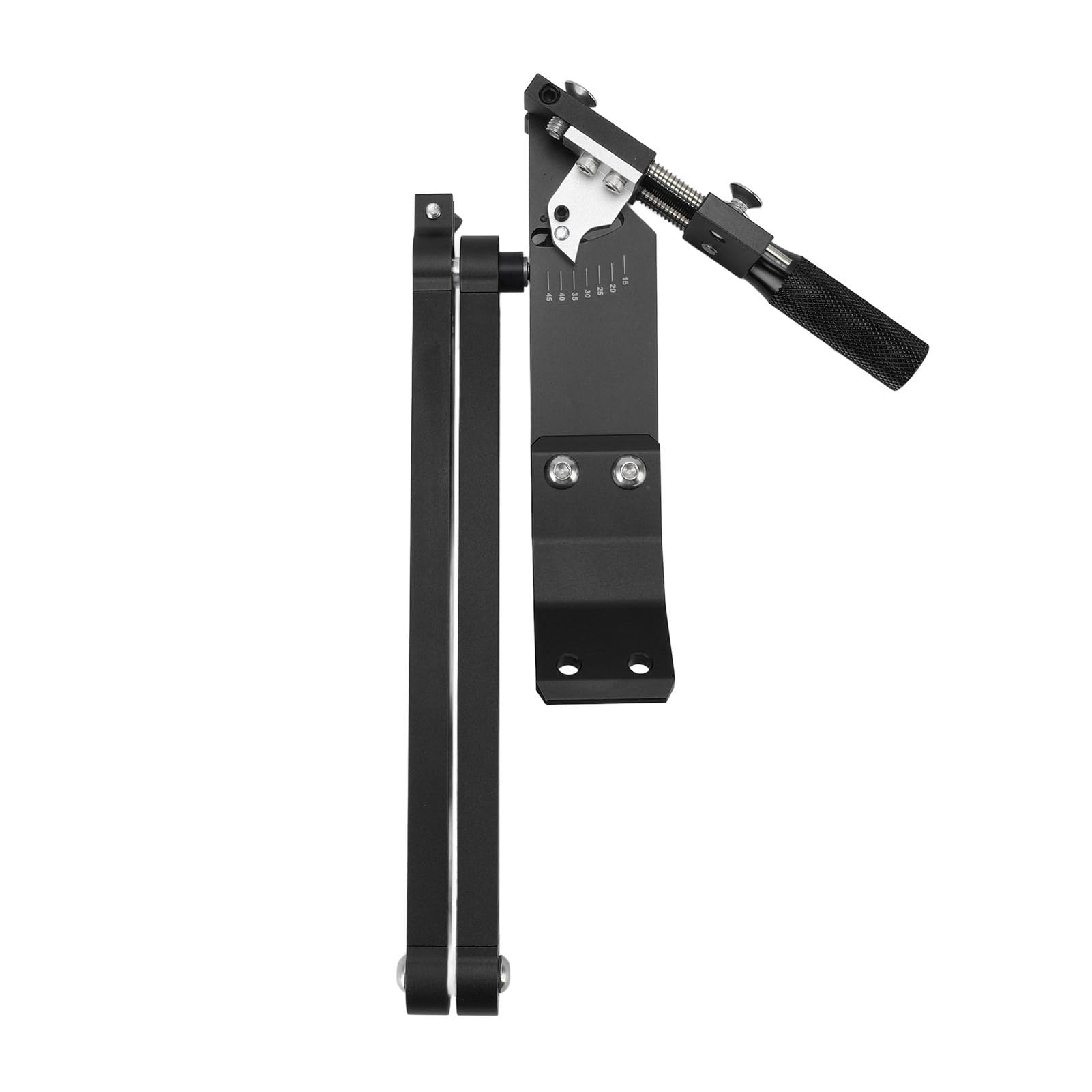 Sxhlseller Afilador de Cuchillas para Cortacésped, Herramienta para Cortacésped con ángulo Ajustable de 15° a 45° Hecha de Aleación de Zinc para un Mantenimiento Preciso de Las Cuchillas de Estándar