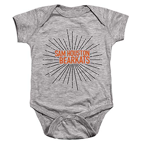 Sam Houston State University Official Burst Unisex Infant Snap Suit for Baby, Athletic Heather, X-Large (24 Months)