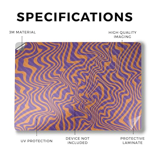 Image of Carbon Fiber Laptop Skin Compatible with Alienware M18 R2 (2024) - Jitter Zebra - Premium 3M Vinyl Protective Wrap Decal Cover - Easy to Apply | Crafted in The USA by MightySkins