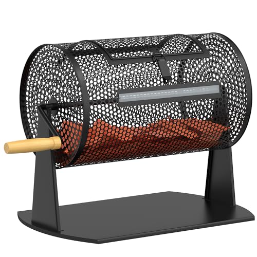 Soundance Raffle Drum, Games & Sports Professional Raffle Ticket Spinner with Wooden Turning Handle Holds 2500 Tickets (Black)
