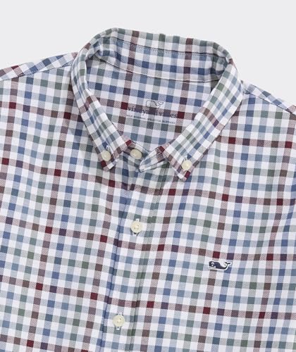 vineyard vines Boys' Monomoy Tattersall Oxford Shirt2