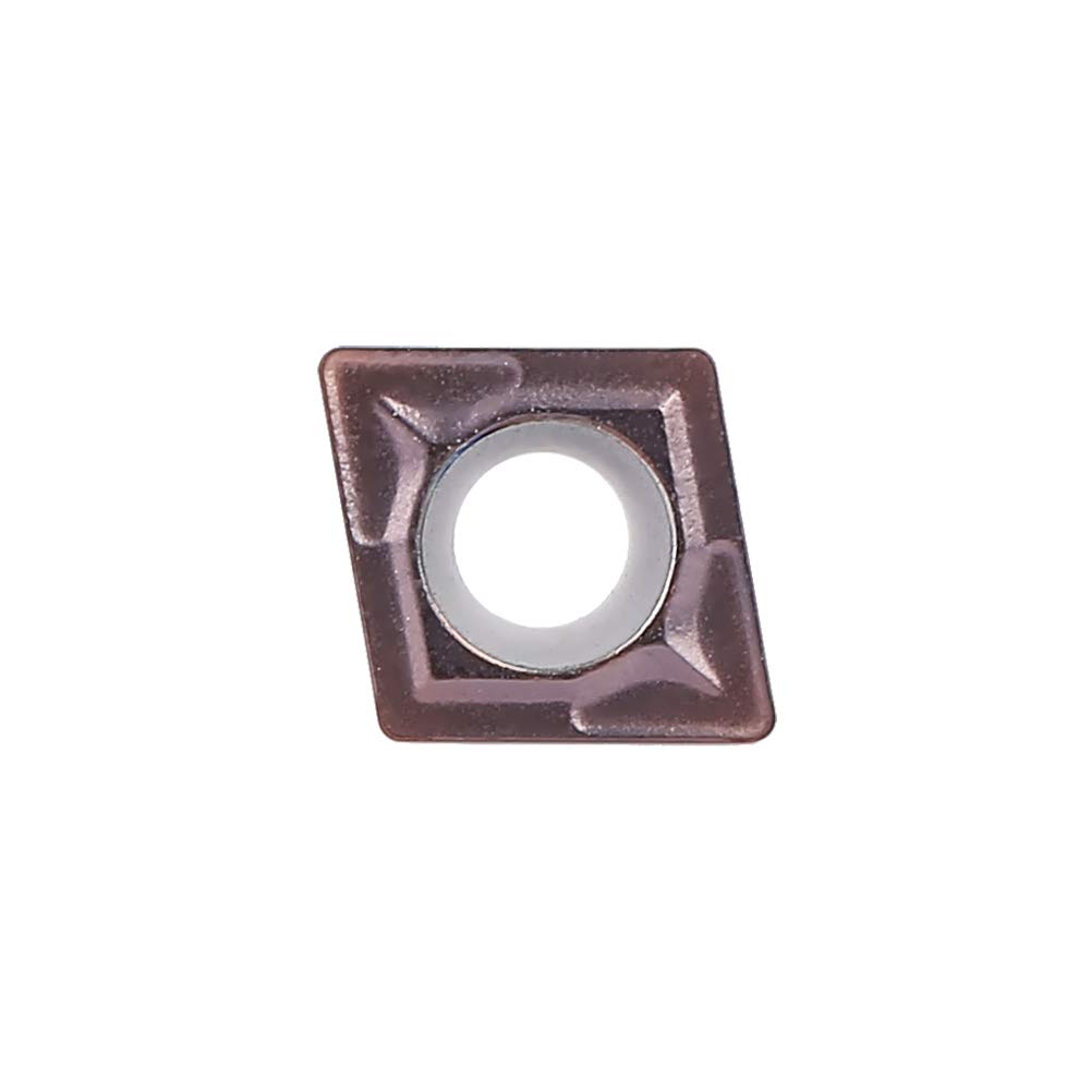 CCMT060204 Outil de Tournage d'insert en Carbure pour la Coupe en Acier Revêtu d'or Ensemble de 10 Pièces pour Support SCLCR