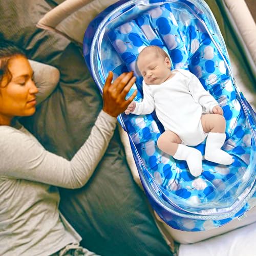 Image of VParents Cheeky Cheeky Blue Cotton Bedding Set & Mosquito Net