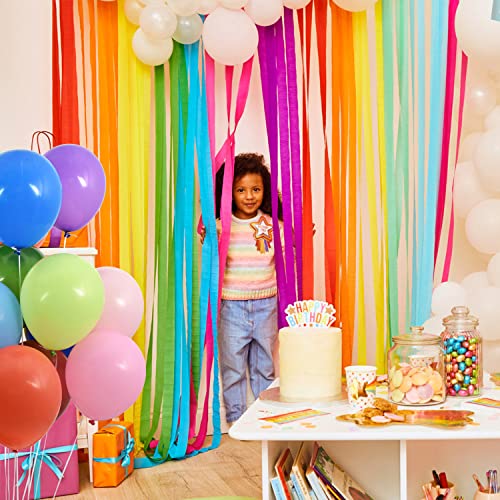 Beishida Crepe Paper Streamers,Red Diy Crepe Paper Tassels Backdrop Party Supplies For Christmas, Valentine's Day,Carnival Circus,Birthday Decorations Bachelorette,Wedding,246 Feet(3 Rolls) #TOP4