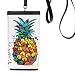 Strong Color Pineapple Tropical Fruit Phone Wallet Purse Hanging Mobile Pouch Black Pocket