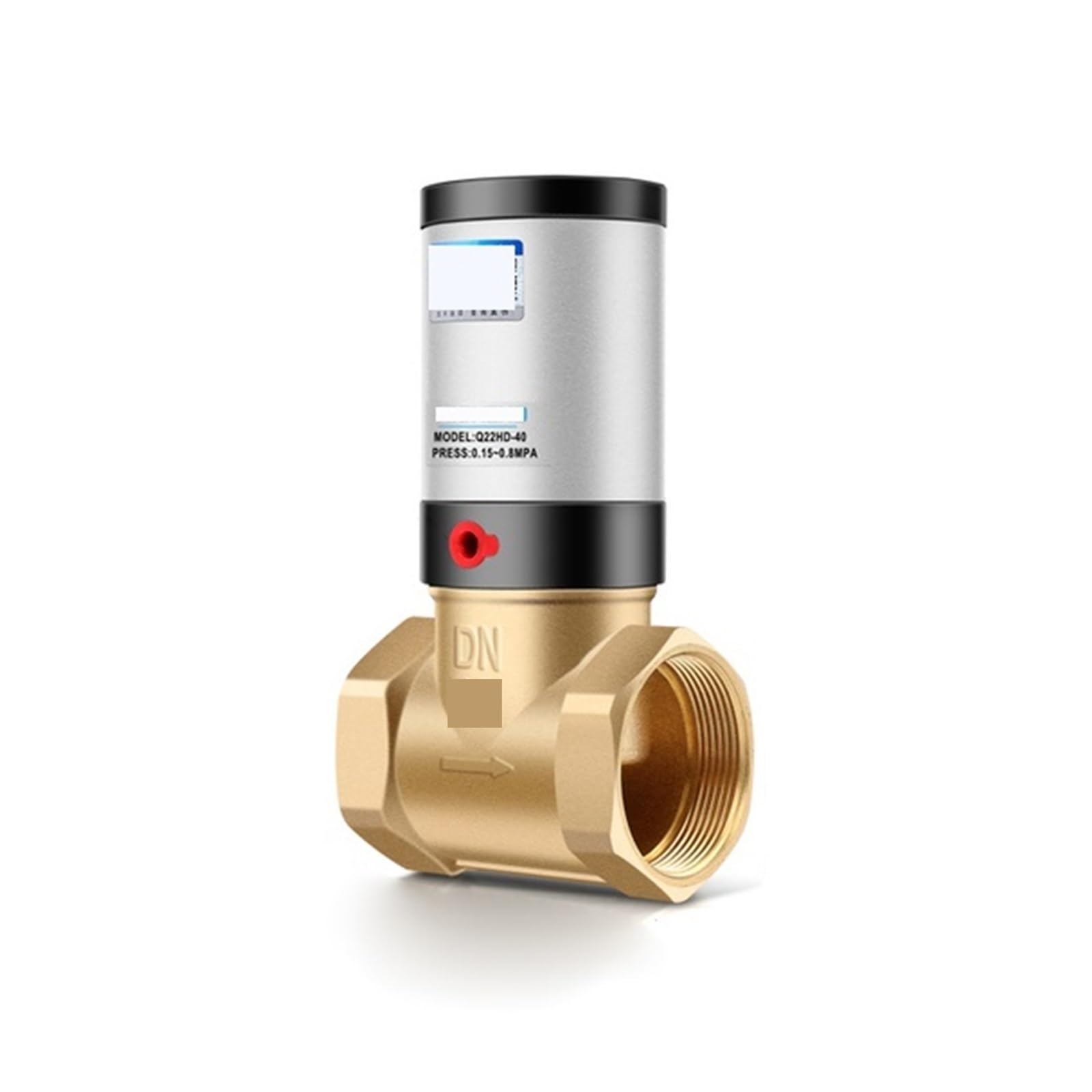 HYUJNAFZR 1-1/2" Air Flow Control Valve Brass Direct Acting G Threaded PTFE Suitable for Air Water Oil and Gas Q22HD