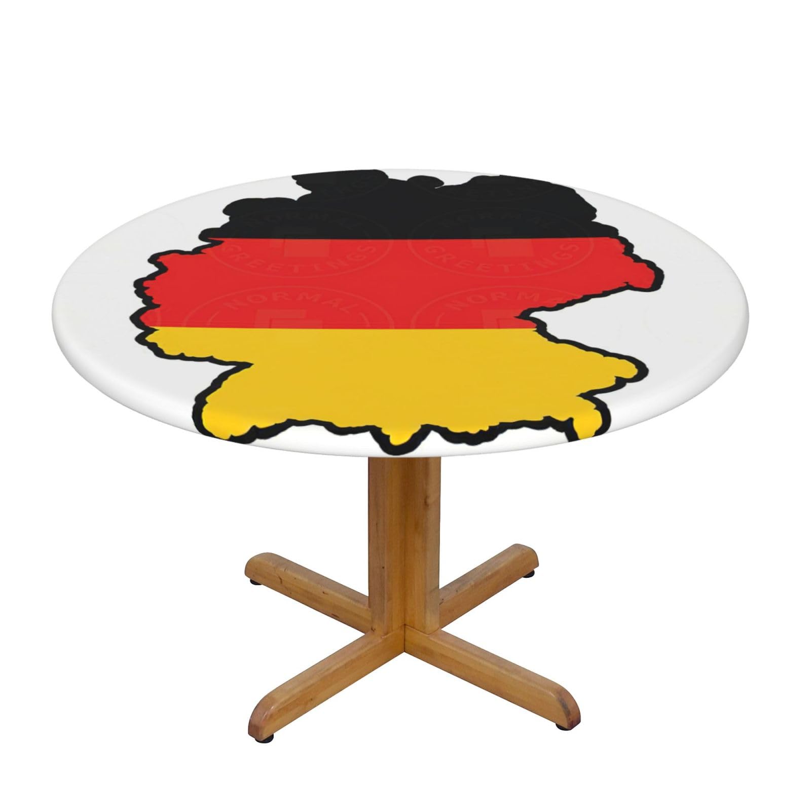 German Flag Map Print Oxford Wipeable Tablecloth Oil-Resistant Outdoor Table Cover Reusable Birthday Table Protector