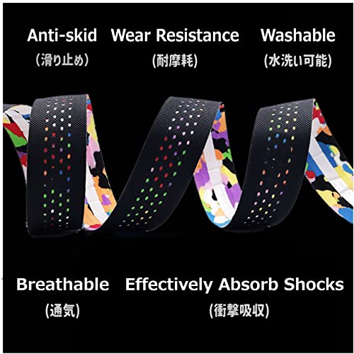 Azarxis Eva Road Bike Handlebar Tapes, Soft Bicycle Bar Tape Professional Cycling Handle Wraps – 2 Rolls (Black) #TOP2