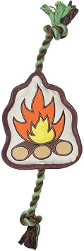 Plush Camp Fire & Rope Dog Toy