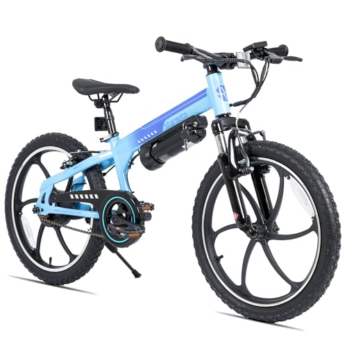 JOYSTAR 20" Electric Bike for Kids Ages 6+ 250W Motor, 15 Miles