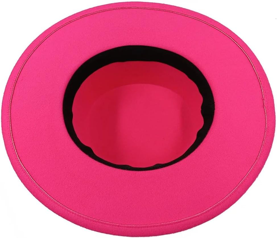Women's Bow Tie Fedora Hat Jazz Style Round Bumpy Flat Top with Elastic Band Fashion
