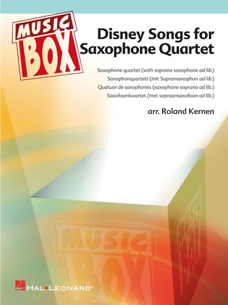 Disney Songs For Saxophone Quartet pour animer vos concerts et auditions