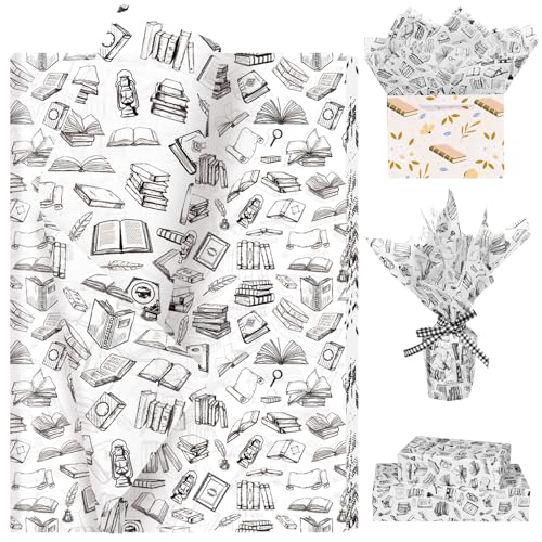 Papier de soie vintage pour emballage cadeau littéraire et loisirs créatifs x100