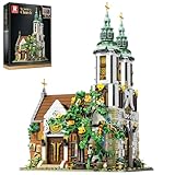 Reobrix St.Andrew's Church Architecture Building Kit with LED Lights,MOC Street Modular Collectible Display Kit,Construction Building Model Set,Home Office Decor,Idea Gift for Adults and Teen,3087 PCS