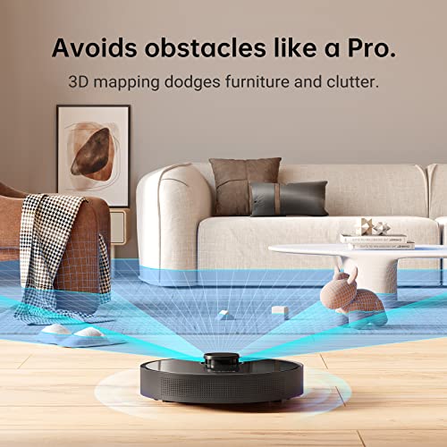 Image of Dreametech L10 Pro Robot Vacuum and Mop, 4000Pa Strong Suction, 2.5h Runtime, Works with Alexa /Google Home /APP, 3D Obstacle Avoidance, Superb LiDAR Navigation, Ideal for Pet Hair, Carpets, Hard Floor
