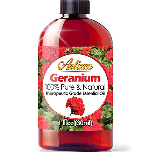 Artizen Geranium Essential Oil (100% PURE & NATURAL - UNDILUTED) Therapeutic Grade