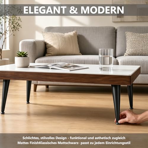 Patas de metal para sofá con base estable y protectores ajustables para cuidar tu suelo 4