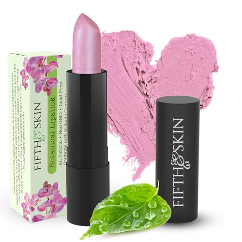 Fifth & Skin BOTANICAL Lipstick (SWEET PEA) | Made in USA | Vegan | Natural | Organic | Cruelty Free | Paraben Free | NO Lead | Moisturizing Color that's Good for your Lips!