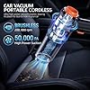 Handheld Vacuum Cleaner Cordless, 30000PA Powerful Car Hoover with Suction & Blow Function – Dual Battery (55 Mins Runtime) Ultra-long Battery Life,Lightweight & Portable Car Cleaner for Car/Home/Pet
