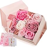 母の日のプレゼント ソープフラワー バラ 方形ギフト ボックス 造花 ホワイトデー 誕生日 記念日 先生の日 父の日 転居など最適としてのプレゼント 結婚祝い 妻 入学式 卒業祝い