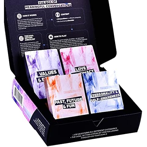 OpenMity Box of Meaningful Conversations – Conversation Starters Game for Couples – Date Night Cards Deck with 130 Question Cards Cover