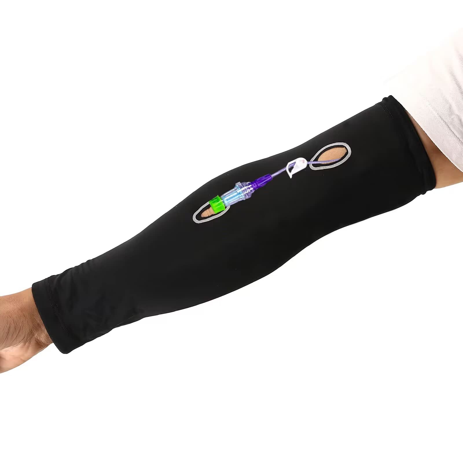 HNYG Picc Line Sleeve for Upper Arm,PICC Line Sleeve Protector,Elastic Picc Line Covers,Breathable Arm Cast Cover Nursing Arm