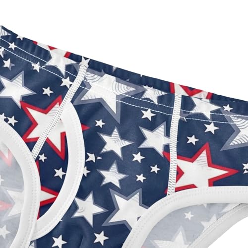 Blue Stars Boys' Soft Cotton Briefs Kids Baby Toddler Underwear Children Undies 2T-8Y4