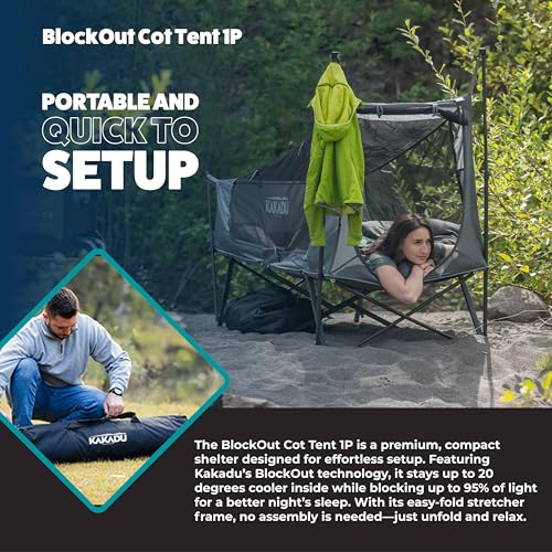 Carpa Kakadu Camping 1 Persona Plegable Compacta miniatura 3
