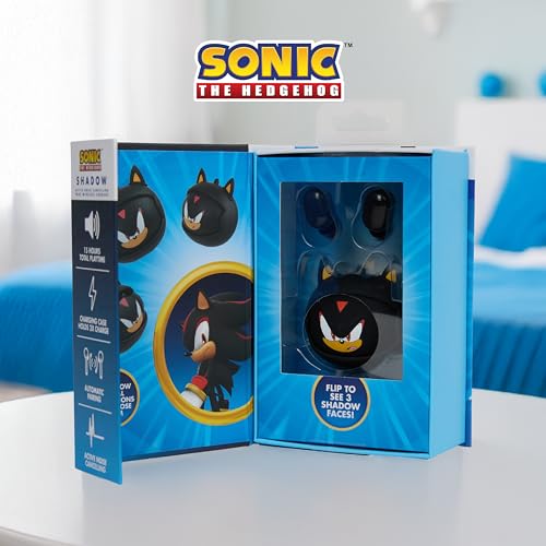 Image of Sakar - Wireless Earbuds Sonic, True Wireless Bluetooth Earbuds with Active Noise Cancelling, in-Ear Headphones with Charging Case, Shadow