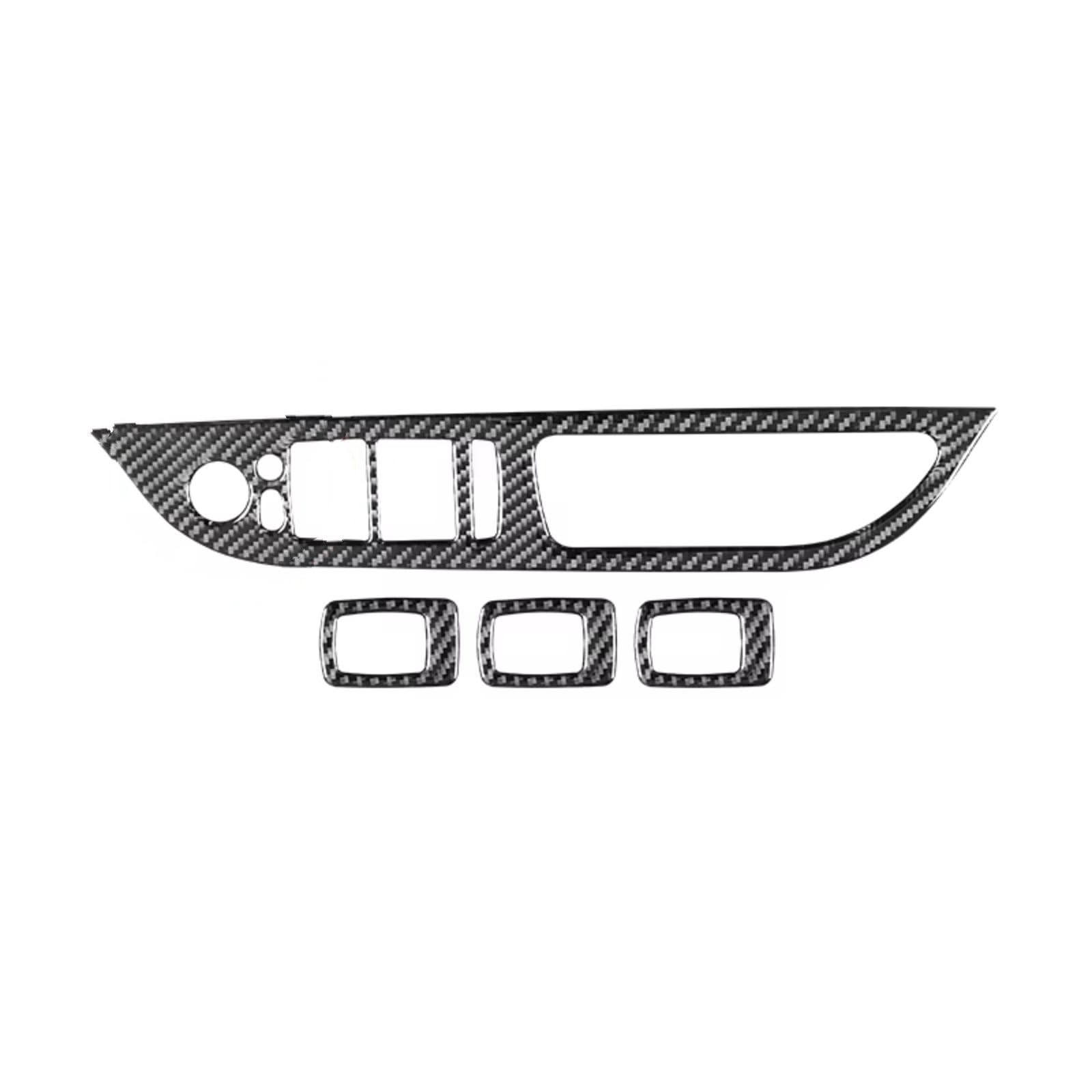 Amxaqjc Rhd C Car Interior Moulding Trim For Bmw 5 Series E60 2005-2010 Car Accessories Interior Car Windows Lifting Control Panel Trim Cover Frame Stickers(Rhd C)